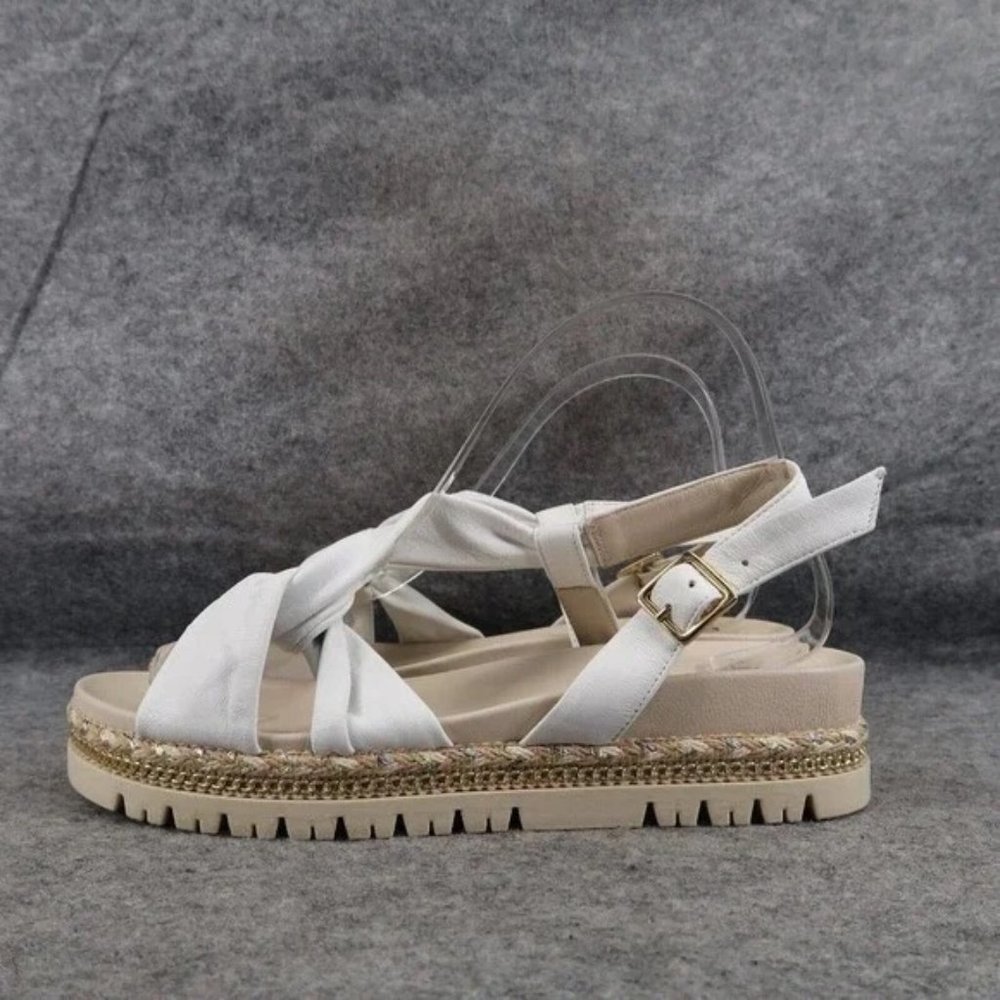 Amalfi White Platform Sandal
